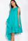 Сукня вільного крою з рюшами 120PDS8488 (світло-бірюзовий)