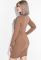 Сукня жіноча з вставками на рукавах 80PD1329 (капучино)