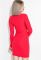 Платье женское с вставками на рукавах 80PD1329 (красный)