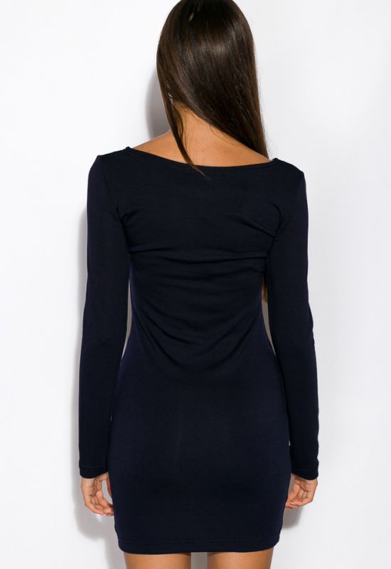 Платье женское 120P053 (темно-синий)