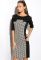 Платье женское 120P059 (черный/белый)