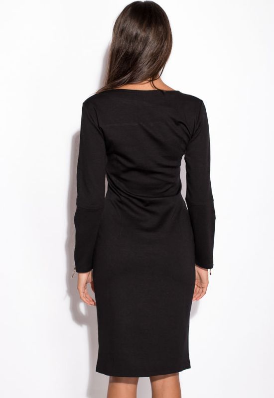 Платье женское 120P067-1 (черный/серый)