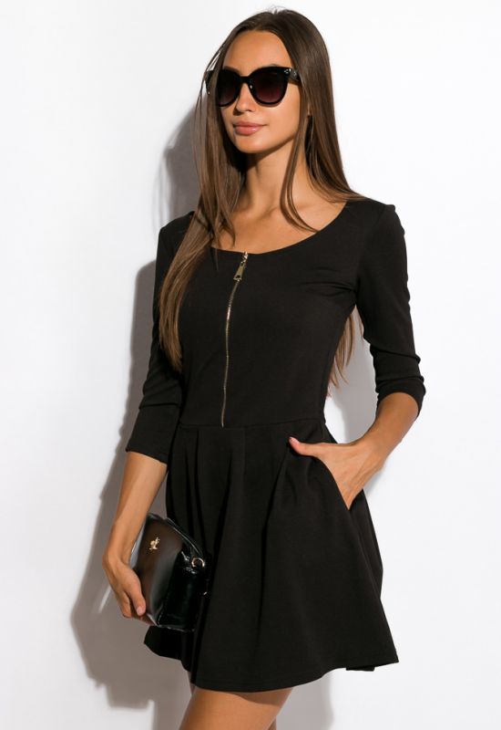 Платье женское 120P071 (черный)