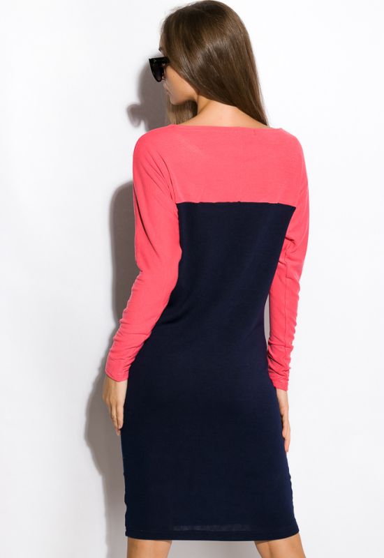 Платье женское 120P079 (синий/розовый)