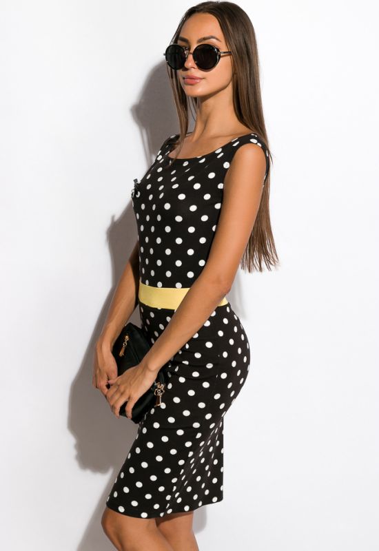 Платье женское 120P099-2 (черный/желтый)