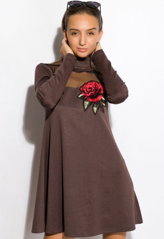 Платье женское 120P125 (коричневый)
