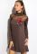 Платье женское 120P125 (коричневый)