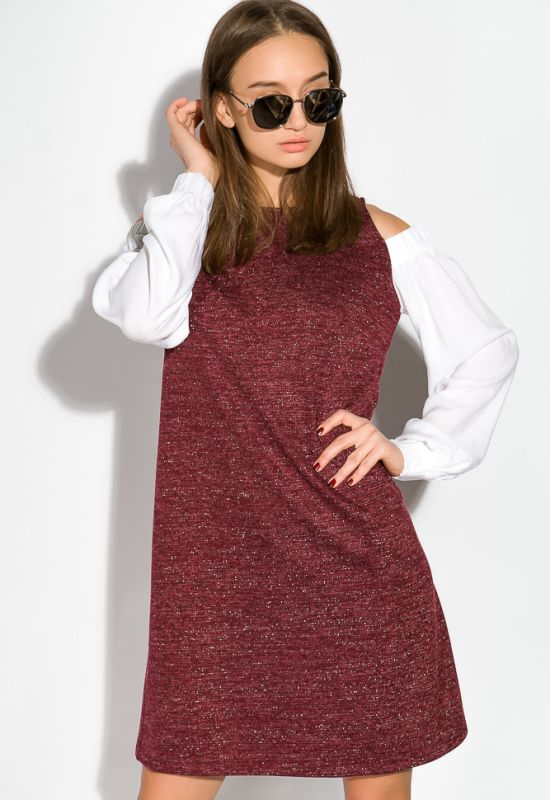 Платье женское 64PD2681-7 (бордовый)