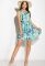 Платье женское 964K023 (бирюзовый/синий)
