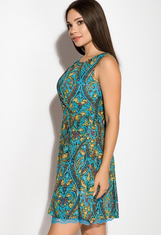 Платье женское 964K029 (желтый/голубой)