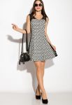 Платье женское 964K031 (белый/черный)