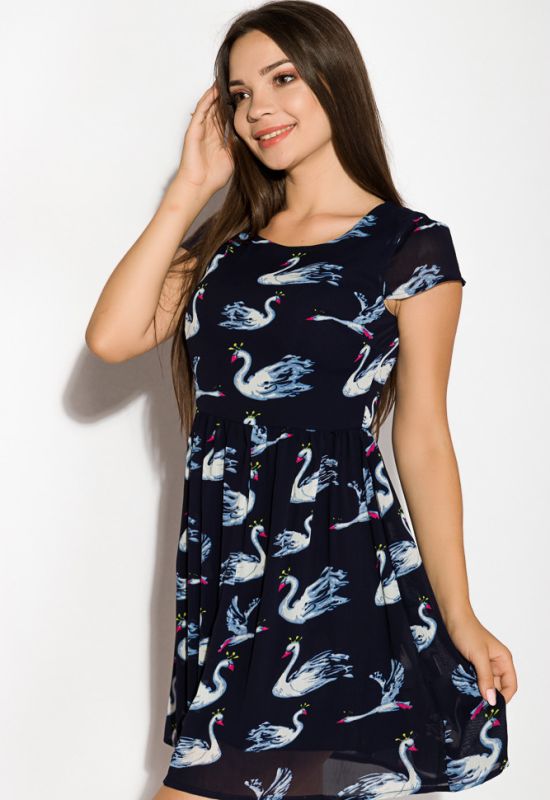 Платье женское 964K035 (темно-синий)