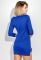 Сукня жіноча асиметричний поділ рукав три чверті 74PD133 (електрик)