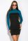 Сукня жіноча асорті 120P148 (грифельний/бірюзовий)