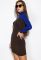 Сукня жіноча асорті 120P148 (коричневий/синій)