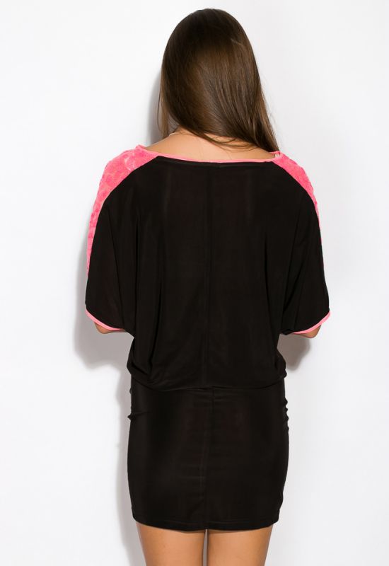 Платье женское ассорти 120P150 (черный/розовый)
