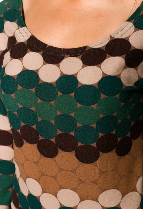 Сукня жіноча асорті 120P153 (коричневий/зелений)