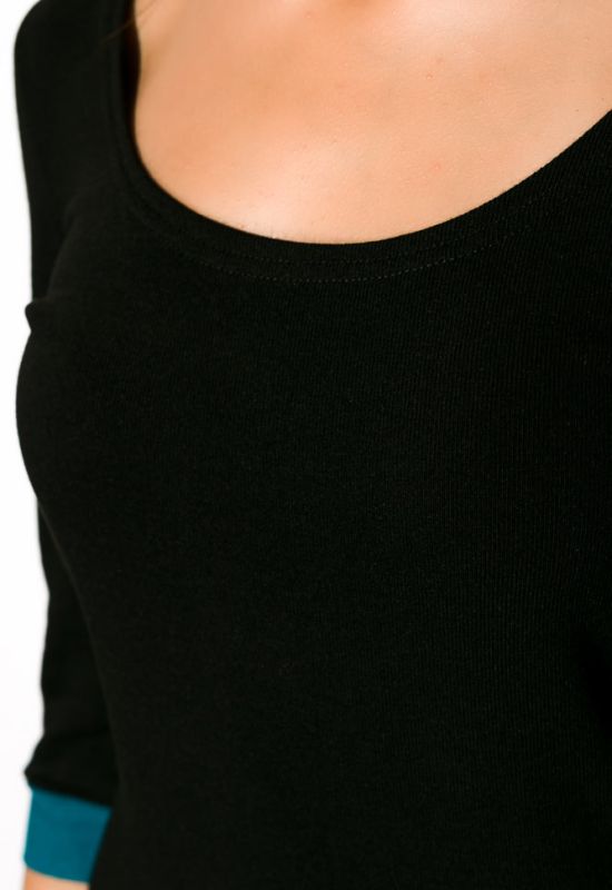 Платье женское ассорти 120P154 (черный/бирюзовый)