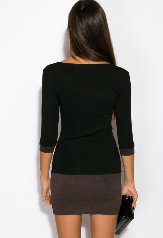 Платье женское ассорти 120P154 (черный/коричневый)
