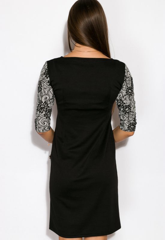 Платье женское ассорти 120P203 (черный/молочный)