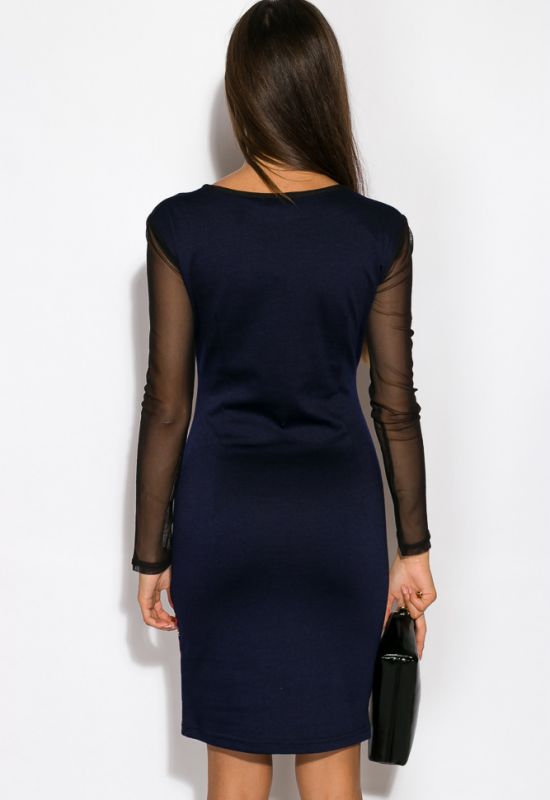 Платье женское ассорти 120P207 (темно-синий)