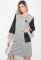 Сукня жіноча батал з блискавкою на спині та бічними кишенями 74PD317 (сірий/меланжевий)