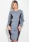 Платье женское батал стройный силуэт 74PD361 (джинсовый/меланжевый/черный)