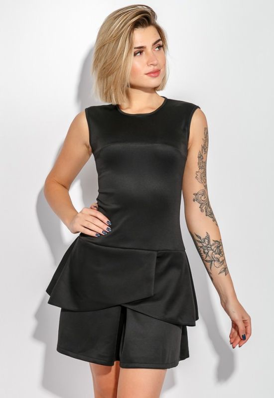 Сукня жіноча подвійна спідниця 74PD803 (чорний)