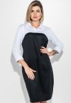 Платье женское имитация двойки 72PD55 (белый/черный)