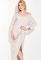Сукня жіноча коктельна з люрексом 72PD216 (пудра)