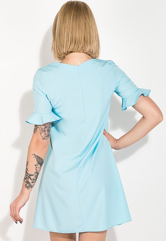 Платье женское короткое яркие цвета 74P101 (голубой)