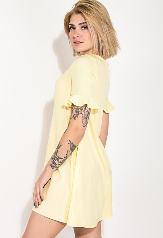 Сукня жіноча коротка яскраві кольору 74P101 (жовтий)