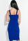 Сукня жіноча на бретельках 72PD218 (електрик)