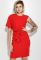 Платье женское на одно плечо приталенное 72P104 (красный)