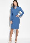 Платье женское облегающее 95P4048 (джинсовый)