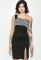 Сукня жіноча облягаюча з бретелькою на одному плечі 78P0010 (чорний)