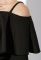 Сукня жіноча приспущені плечі ошатне 72PD152 (чорний)