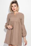 Платье женское рукав фонарик короткое 72PD202 (капучино)