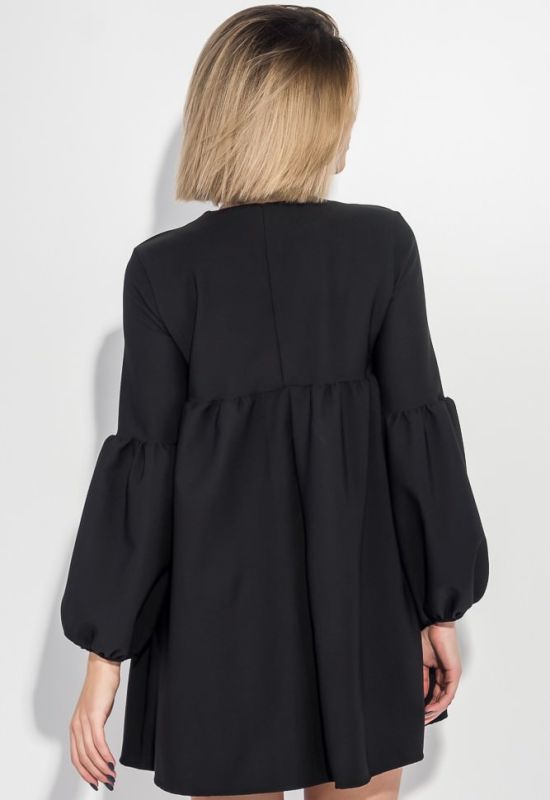 Платье женское рукав фонарик короткое 72PD202 (черный)