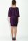Платье женское рукава летучай мышь люрекс 64PD310-2 (фиолетовый)