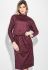 Сукня жіноча з боковим розрізом 72PD209 (марсала/меланжевий)