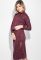 Платье женское с боковым разрезом 72PD209 (марсала/меланжевый)