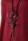 Сукня жіноча з кишенею 70PD5020 (бордовий)