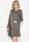 Сукня жіноча з кишенею 70PD5020 (сірий/меланжевий)