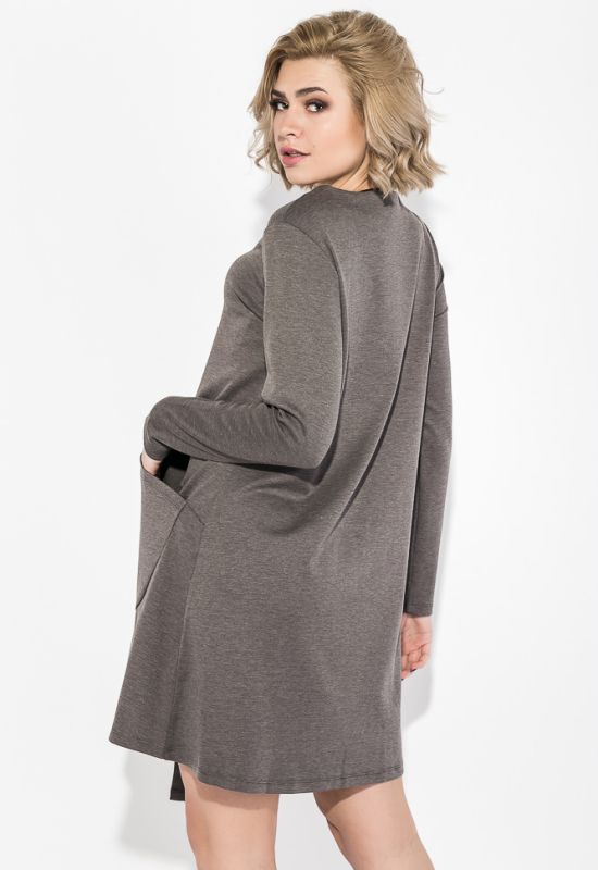 Платье женское с карманом 70PD5020 (серый/меланжевый)