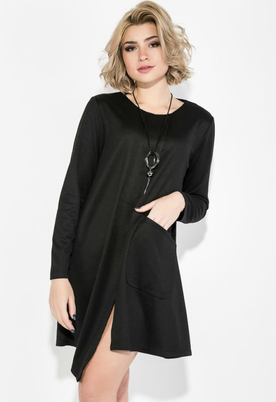 Сукня жіноча з кишенею 70PD5020 (чорна)