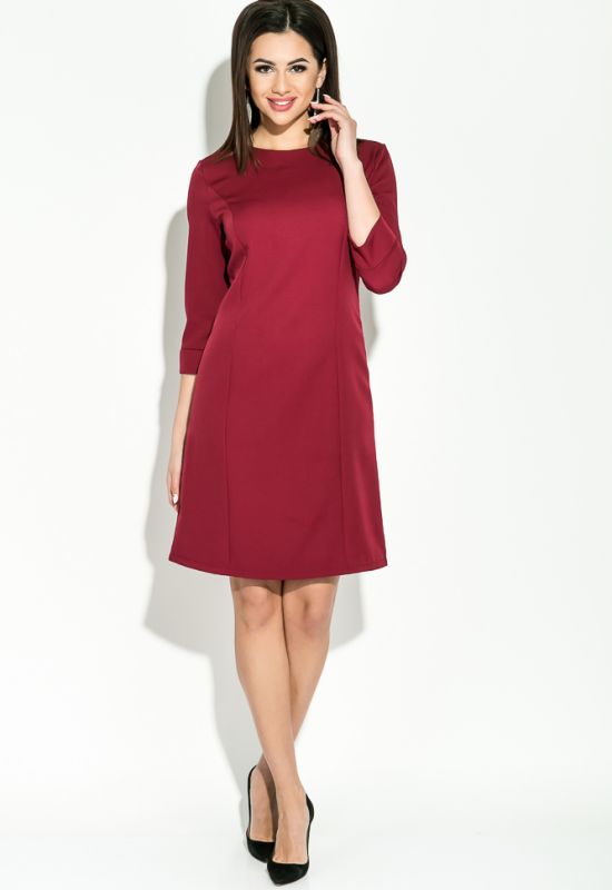 Платье женское с кружевной спинкой 95P8019 (бордовый)