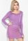 Платье женское с кружевной юбкой 81PD2668 (сиреневый)
