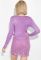 Платье женское с кружевной юбкой 81PD2668 (сиреневый)