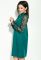 Сукня жіноча з мереживними рукавами 95P8014 (зелений)